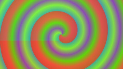 A vibrant, multicolored spiral design.  The swirling pattern features a gradient of colors, creating a hypnotic effect