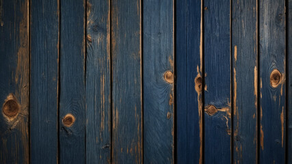 Naklejka premium Rustic Wood Background Featuring Weathered Blue Boards