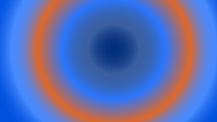 Concentric circles in shades of blue and orange