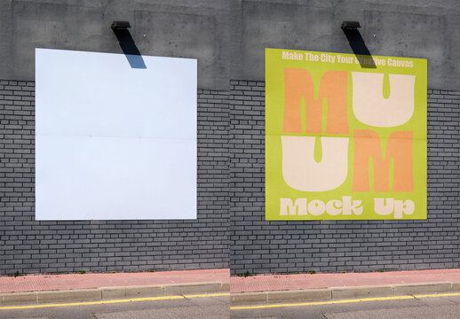 Urban Billboard Mockup Display