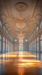 Obraz premium Grand ballroom with ornate details