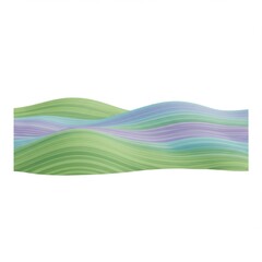 Fototapeta premium Abstract Pastel Hills Landscape with Soft Waves