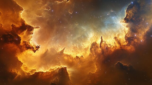 Colorful space galaxy cloud nebula. Stary night cosmos. Universe science astronomy. Supernova background wallpaper