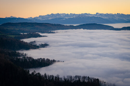 Swiss mountains view