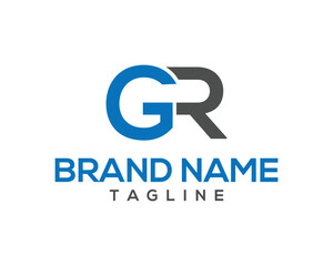 GR initial letter logo design creative and modern style vector template for business identity and branding