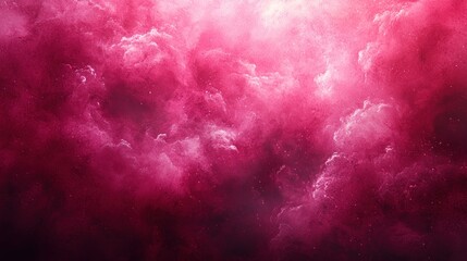 Vivid pink and white nebula, cosmic clouds swirl, glowing light, ethereal dreamy atmosphere