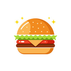 Grilled Burger with Stars
