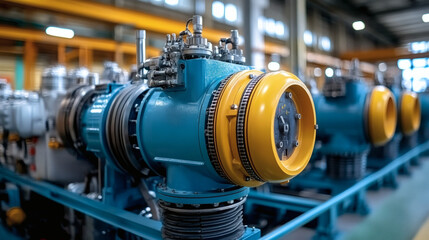 Industrial machinery components detail