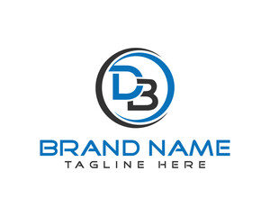 Letter DB logo vector template modern company identity design minimalist and clean style corporate branding symbol for business