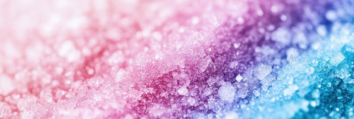 Fototapeta premium pastel colored exfoliating scrub texture with scattered white granules, close-up view of skincare product surface, concept of beauty industry, cosmetics branding, wellness marketing