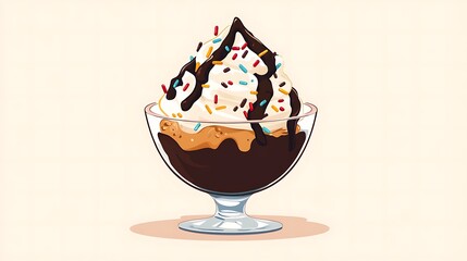 Sundae Dessert Chocolate Sprinkles.