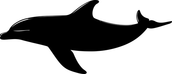 illustration of a dolphin swimming