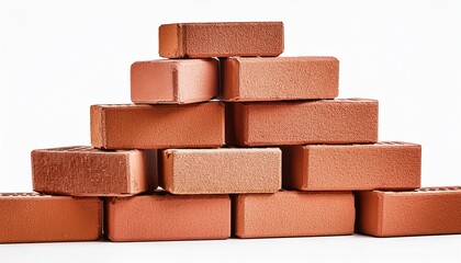 Obraz premium line art bricks on transparent background