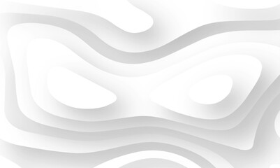 Obraz premium Abstract background vector pattern in illustration . Abstract modern 3d Paper cut white background .white waves background ,paper art style. 