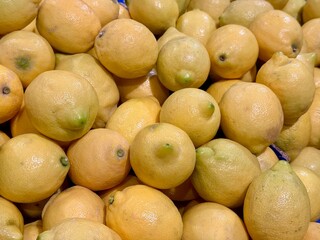 citrons du marché plan large