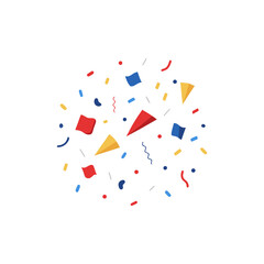 Confetti In Flag Colors