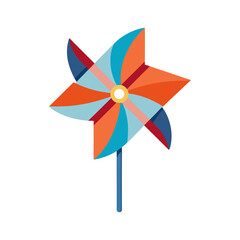 Retro Flag Pinwheel
