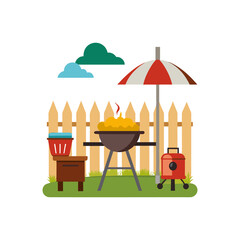 Backyard BBQ Scene