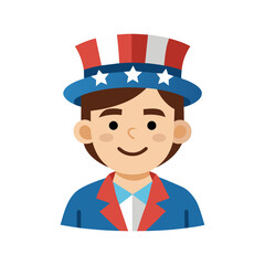 Boy In Uncle Sam Hat