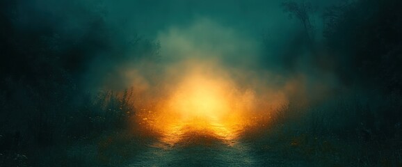 Misty Forest Path