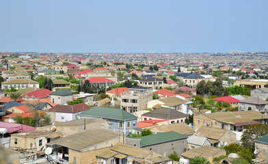 Obraz premium Baku, Azerbaijan. May 1, 2025. A view of Mardakan Town in Baku, Azerbaijan