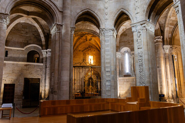 Obraz premium Cathedral of El Salvador, Santo Domingo de la Calzada, La Rioja, Spain, Europe
