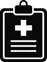 Clipboard Medical Icon Vector Illustration