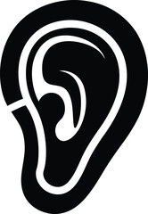 ear hearing icon vector illustration