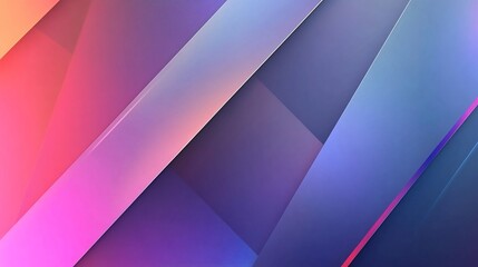 Obraz premium Abstract Overlapping Diagonal Stripes Background with Vibrant Neon Gradient Colors