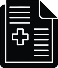 Fototapeta premium medical file icon vector illustration