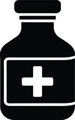 medicine bottle icon vector illustration