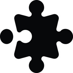 puzzle piece icon vector illustration