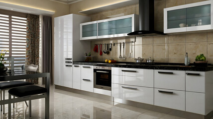 modern kitchen in a modern kitchen