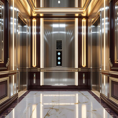 modern entrance of company