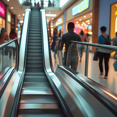 escalator in the airport
