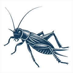 Graphic illustration logo design of a cockroach