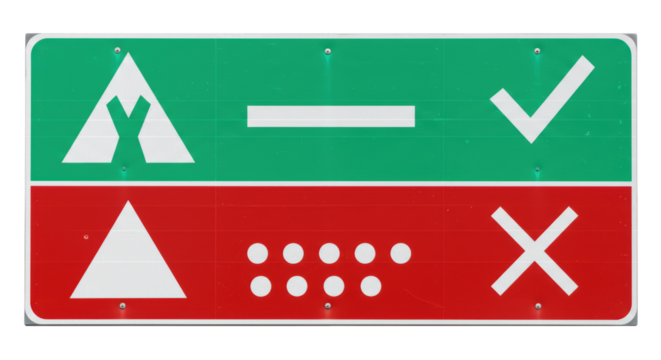Isolated Sign with Symbols