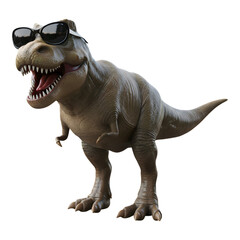 Fototapeta premium Cool dinosaur wearing sunglasses.