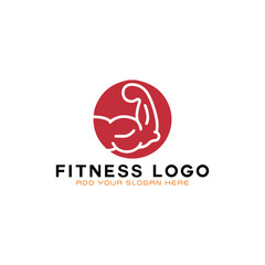 fitness gym logo design vector
