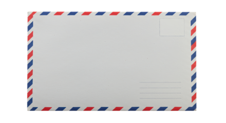 Isolated Airmail Envelope