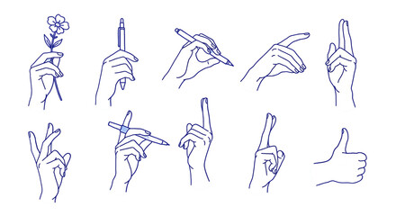 Elegant Hand Gestures: A Collection of High-Resolution Images