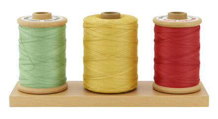 Isolated Sewing Thread Spools
