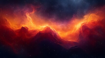 Fototapeta premium The Vast Cosmic Ocean A Journey Through Nebulae and Galaxies Amidst the Celestial Canvas