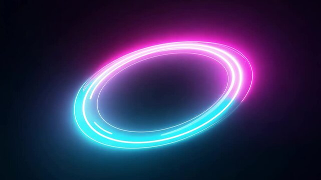 abstract glowing circles