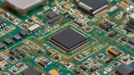 A Slice of Precision-Cut Circuit Board Front View: A Closer Look at Cutting-Edge Technology