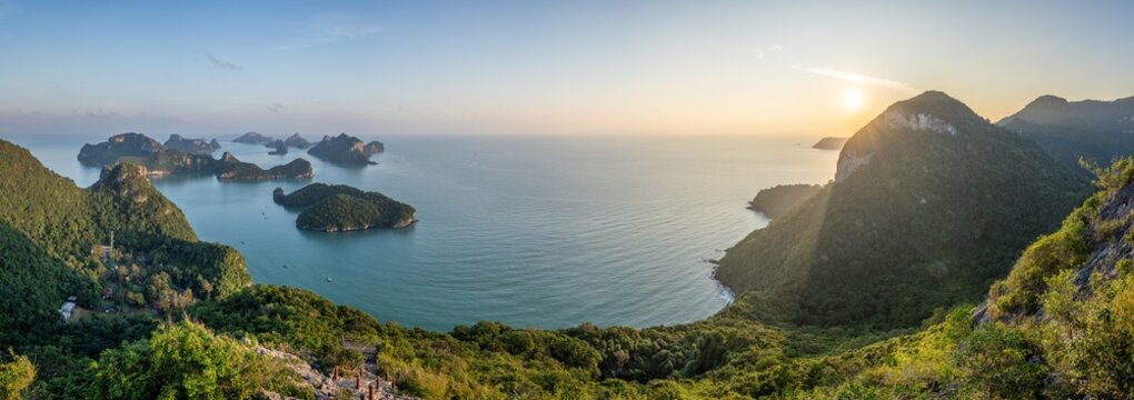 Sunrise view of Mu Ko Ang Thong National Park, Thailand