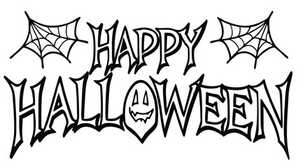Happy Halloween Typography Vector in Blackletter Font for Gothic and Vintage Style Designs
Happy Halloween Blackletter Font, Gothic Halloween Typography, Spooky Halloween Text Vector,  