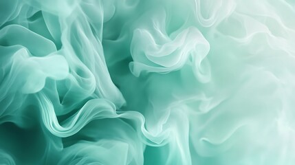 Obraz premium Teal Abstract Fabric Swirls.