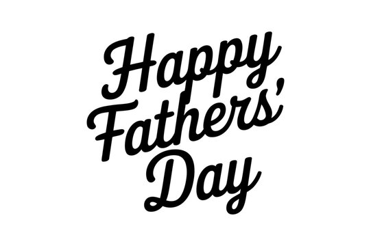 Happy fathers day celebration greeting typography