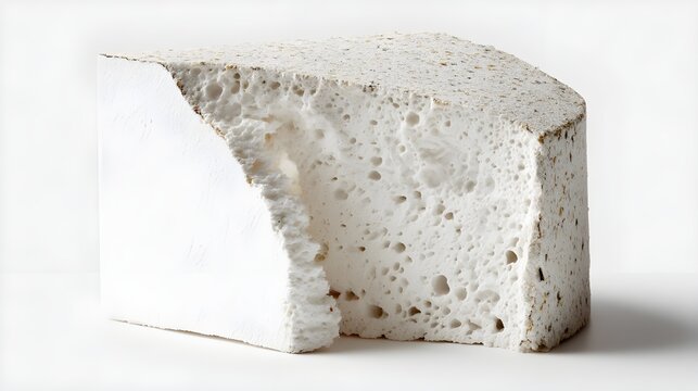 A slice of zirconia ceramic wafer front view, demonstrating advanced material science